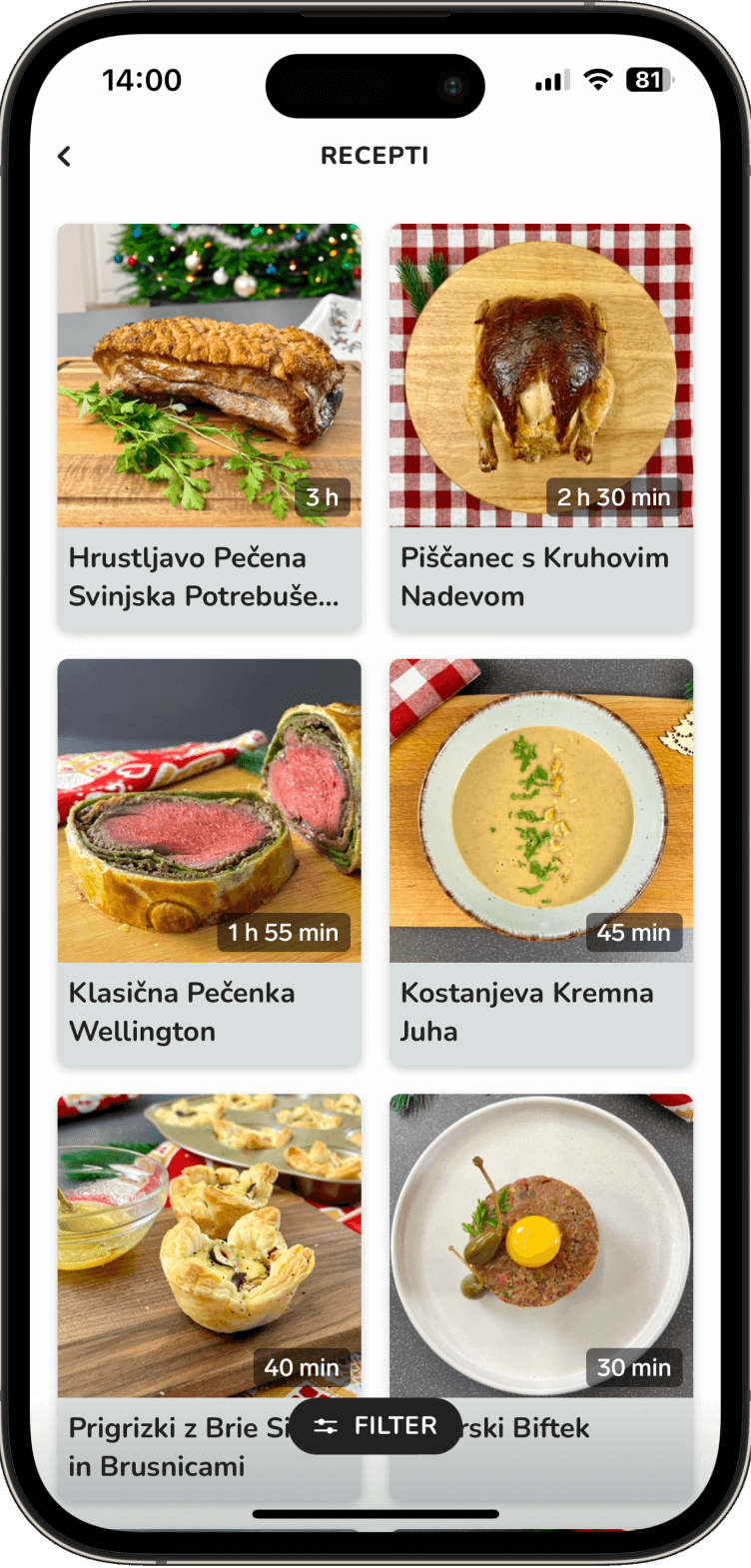 Cookbook Features in Bamley App - Large Image