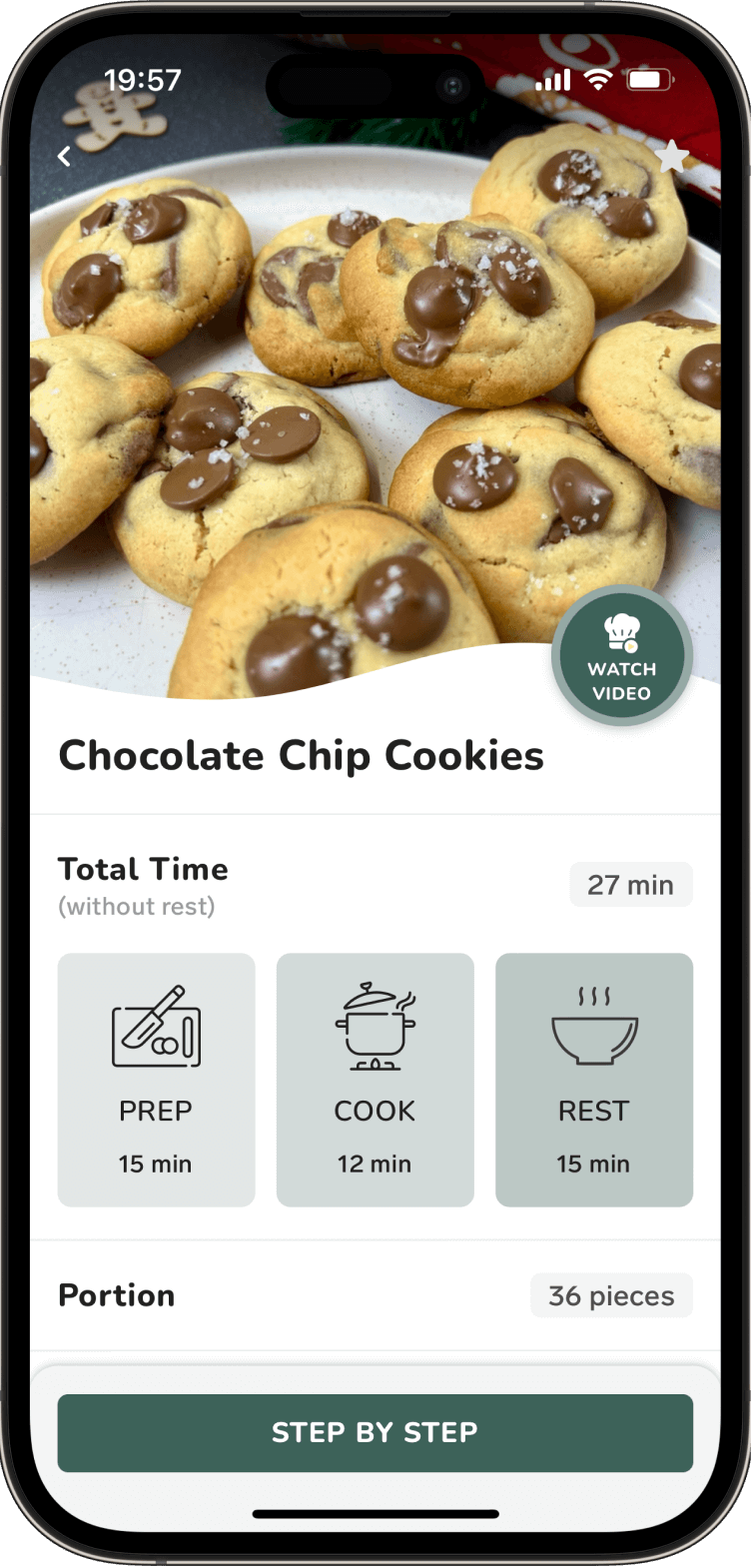 Cookbook Features in Bamley App - Large Image