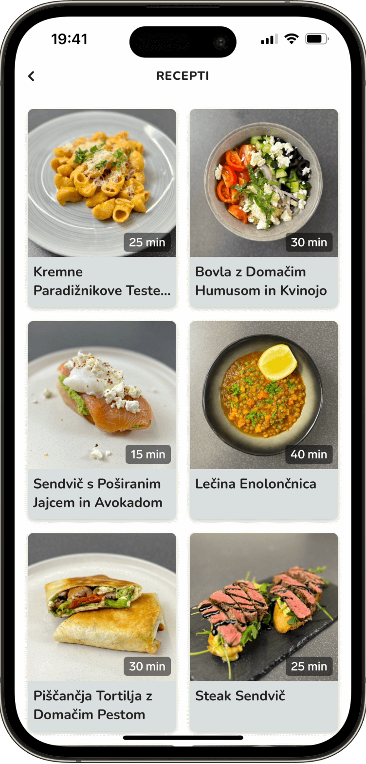 Cookbook Features in Bamley App - Large Image