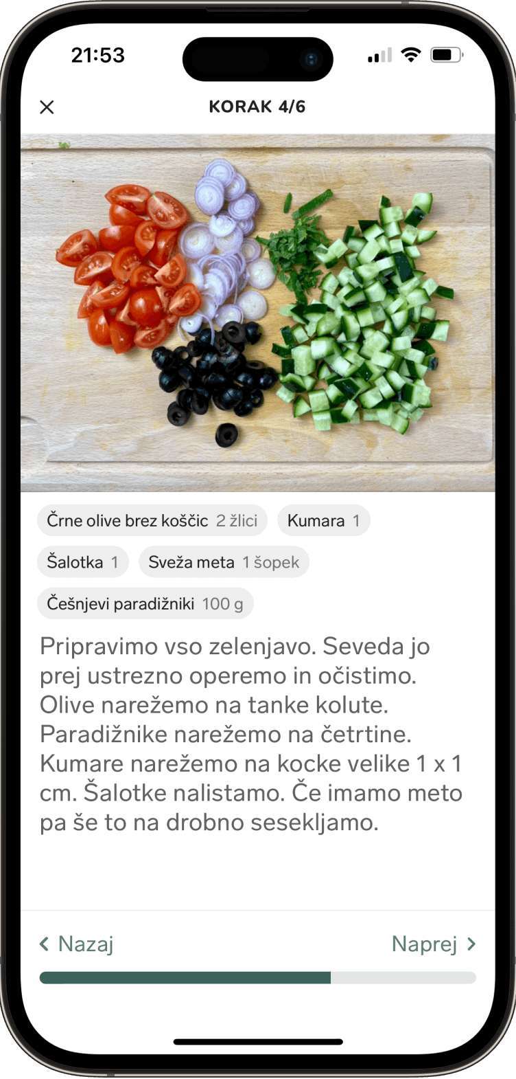 Cookbook Features in Bamley App - Large Image