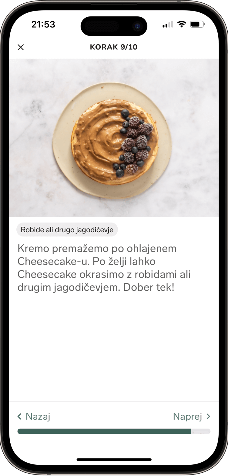 Cookbook Features in Bamley App - Large Image