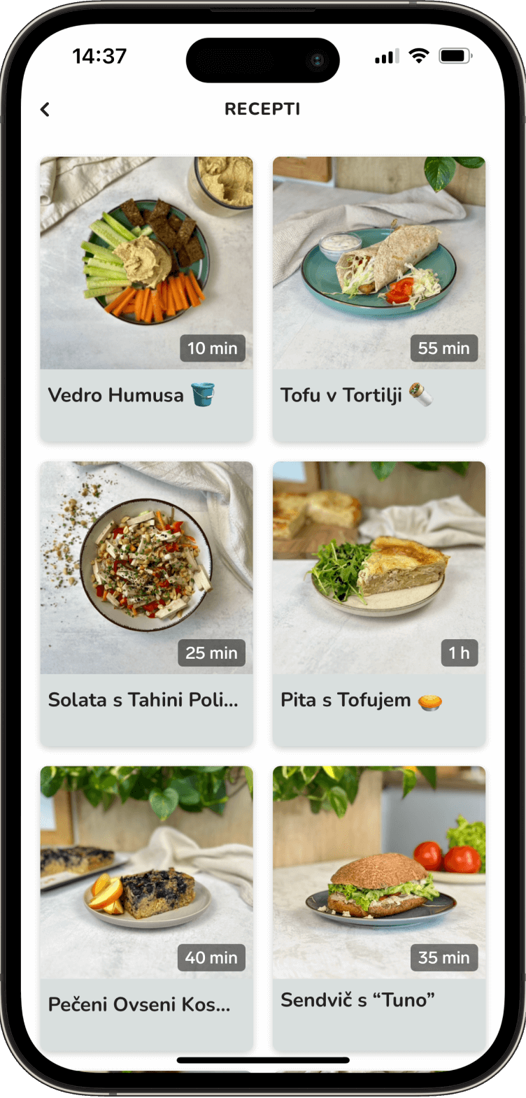 Cookbook Features in Bamley App - Large Image