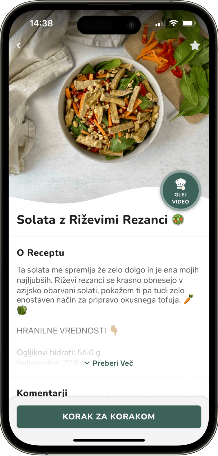 Cookbook Features in Bamley App - Large Image