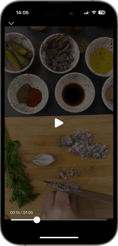 Cookbook Features in Bamley App - Small Image