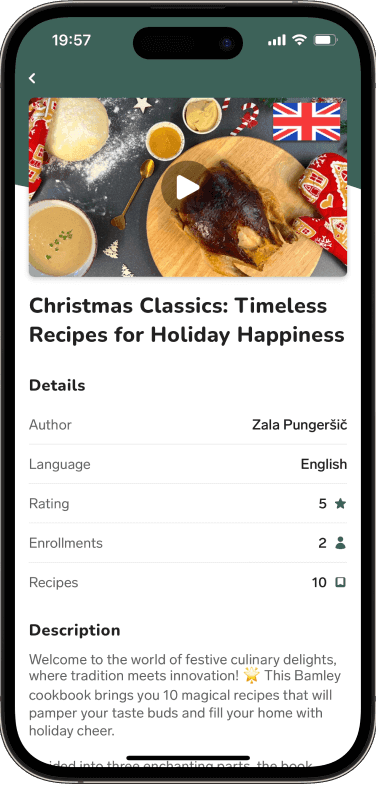 Cookbook Features in Bamley App - Small Image