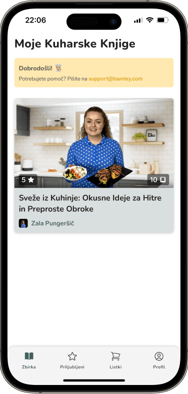 Cookbook Features in Bamley App - Small Image